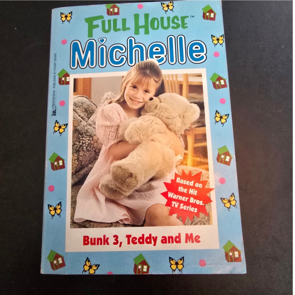 Vintage 90s Full House Michelle Book Kids Blue Bunk 3 Teddy and Me Paperback